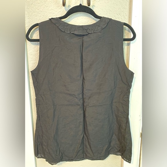 Campaigne, Cotton Silk Blend, Black Sleeveless blouse, size 8 - Picture 2 of 4